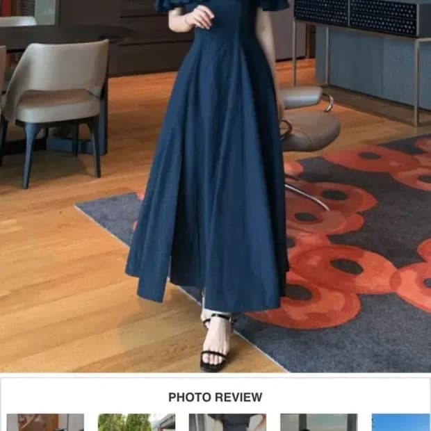 (새상품 택 o) 로아르 헌팅 프릴 원피스