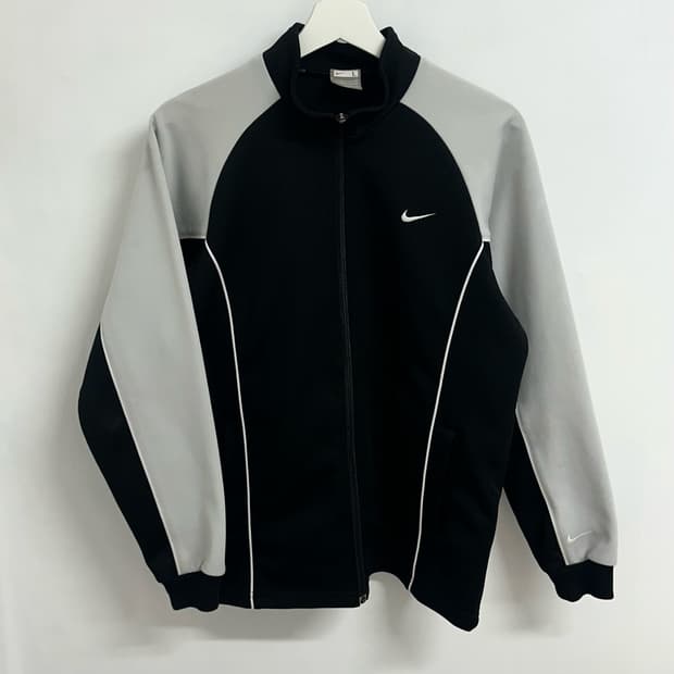 나이키 스우시 블랙 그레이 져지 