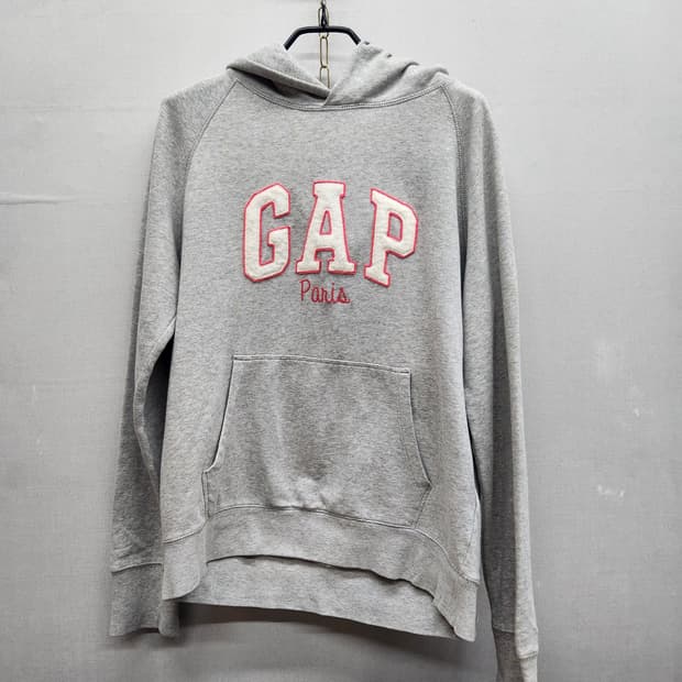 GAP 갭 빅로고 자수 후드티 L