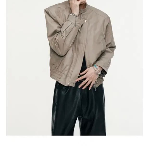 알렌느 3D 코튼 바이커 블루종(2)