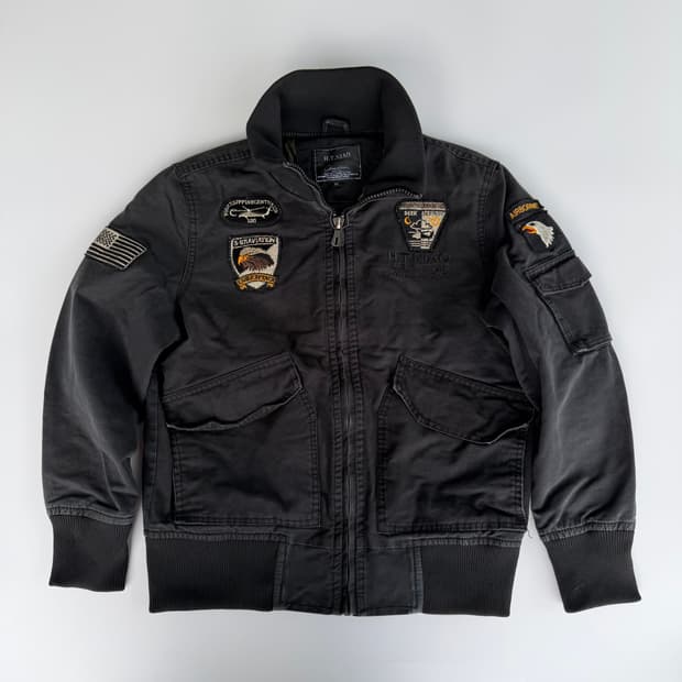 빈티지 흑청 자켓