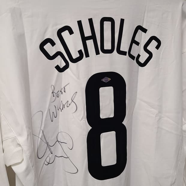 맨유 02-03 스콜스 싸인 유니폼