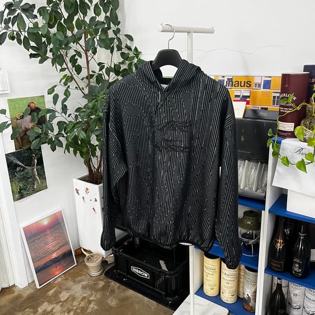 오프화이트 x 나이키 엔지니어드 스웻후드 L