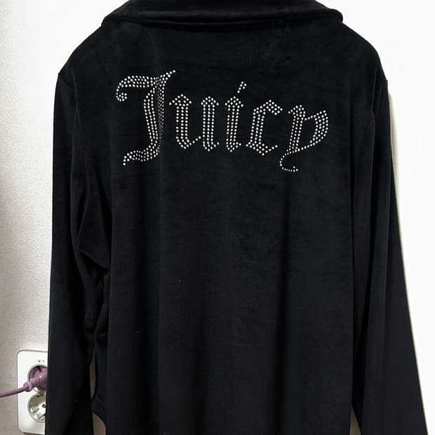 쥬시꾸뛰르 블랙 벨벳 잠옷 세트