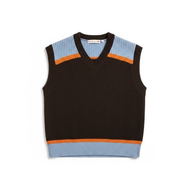 유니클로X마르니 니트 베스트 브라운 XL