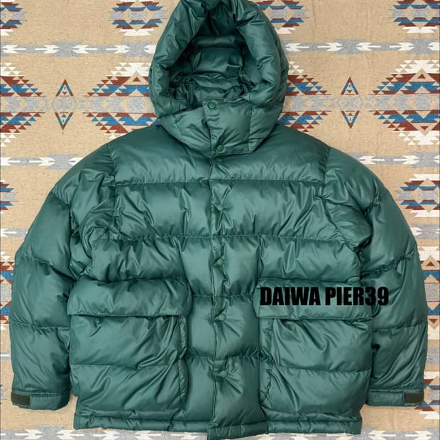 [M][100] 다이와피어39 테크 백패커 다운 파카 그린