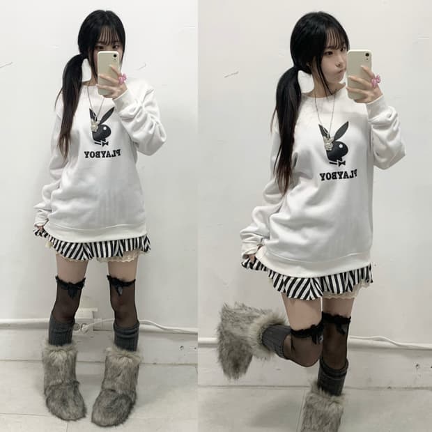 [PLAYBOY] 플레이보이 빅버니 갸루 mtm 롱슬리브