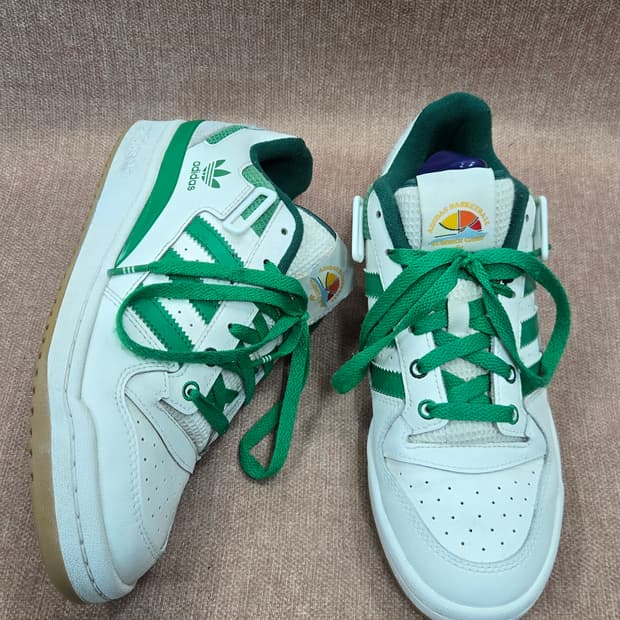 아디다스 265mm- 포럼 로우 클라우드 화이트 그린