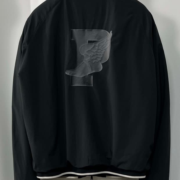 폴로 랄프로렌 블랙 p wing 스크래블 쉴드 블루종 자켓