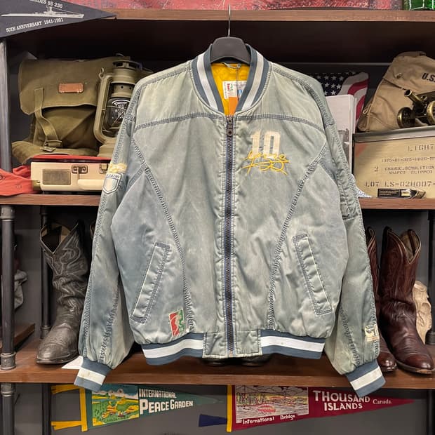 Rare! 80s 라치오 SS 세리에A 이탈리아 자수 풋볼팀 바시티 자켓