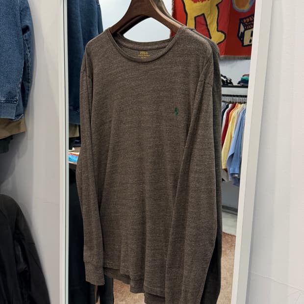 Polo ralph lauren 폴로 랄프로렌 멜란지 브라운 롱슬리브