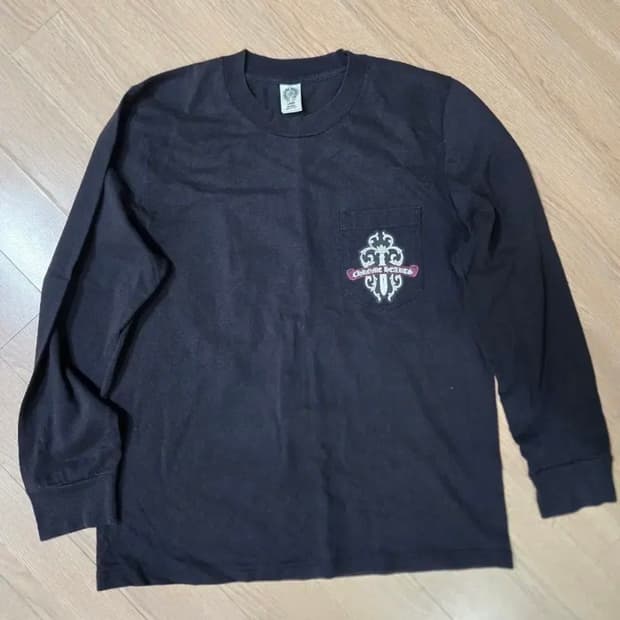 [정품] 크롬하츠 블랙 긴팔 티셔츠 L