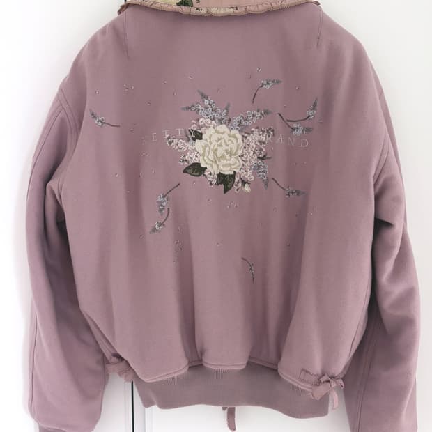 Ketty 자수 리버시블 블루종