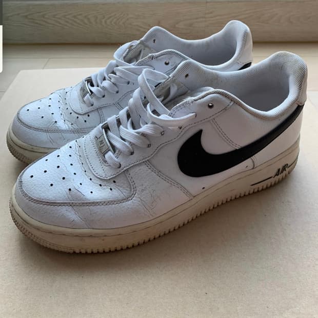 (245)나이키 에어포스1 반쭈글 흰검