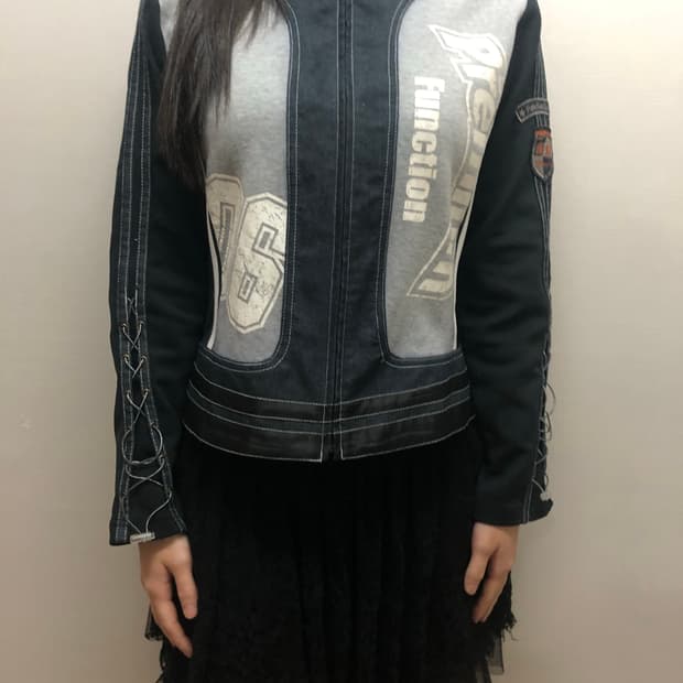 빈티지 블랙 아일렛 져지