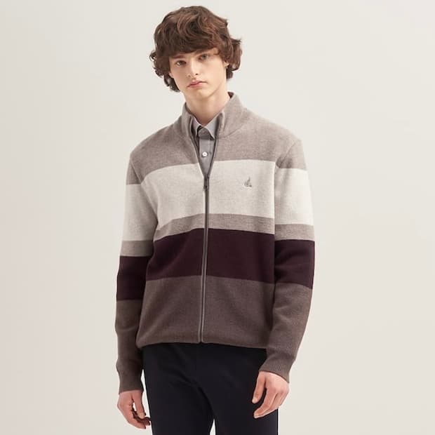 빈폴 집업 니트