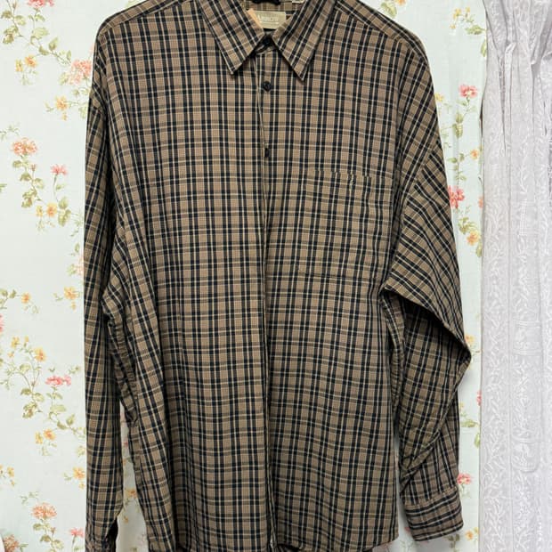 빈티지 체크 셔츠