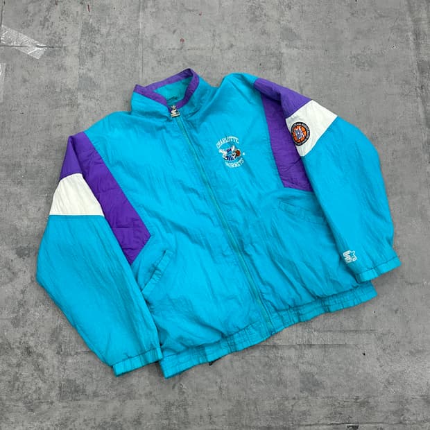 스타터 90s NBA 샬럿 호네츠 바람막이