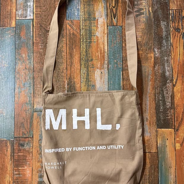 (OS)MHL cotton 크로스백 베이지 새상품