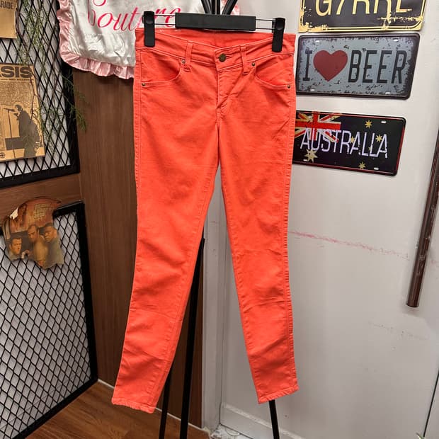 Lee, Orange Coral Skinny Jeans