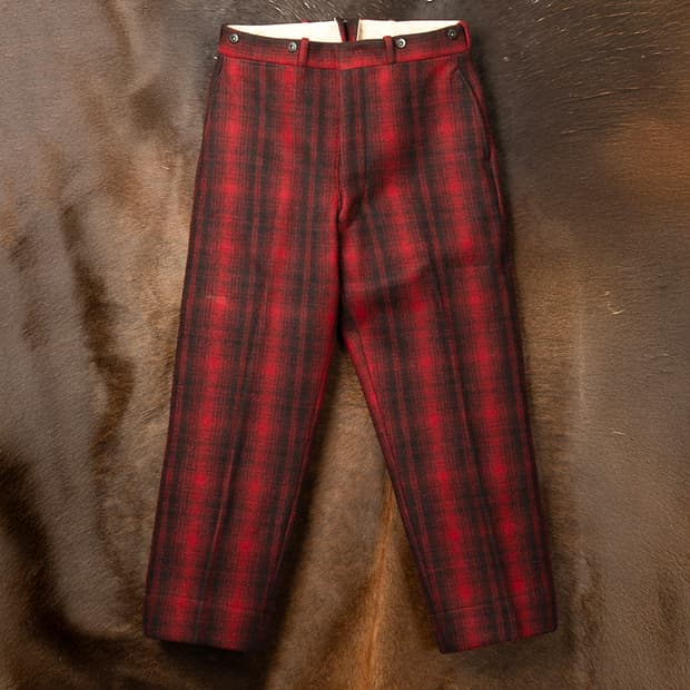 [32] 40s 울리치 매키노 울 버팔로체크 헌팅팬츠 