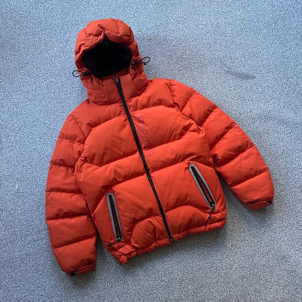 디스커버리 오렌지 패딩