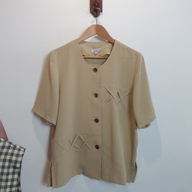 빈티지 버터 디테일 자켓 made in Japan