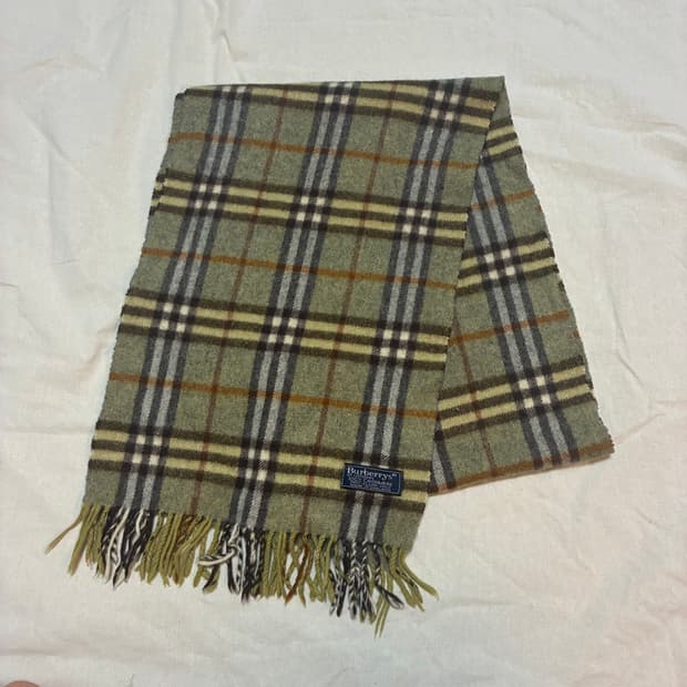 버버리 정품 캐시미어 머플러 클래식 체크