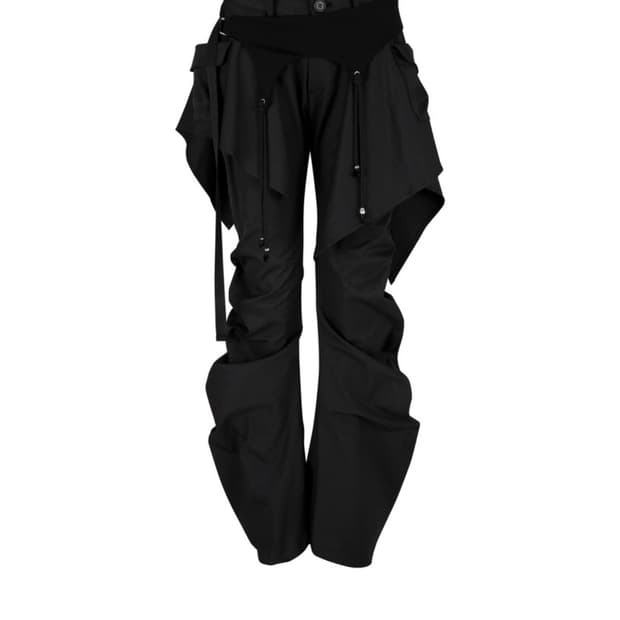 카시코 레이어드 스트랩 팬츠 블랙 M