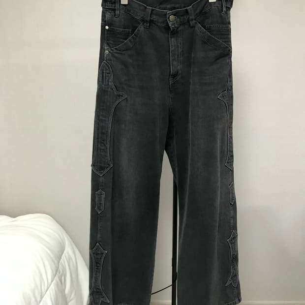 (3) 폴리테루 플뢰르 워시드 그레이 데님