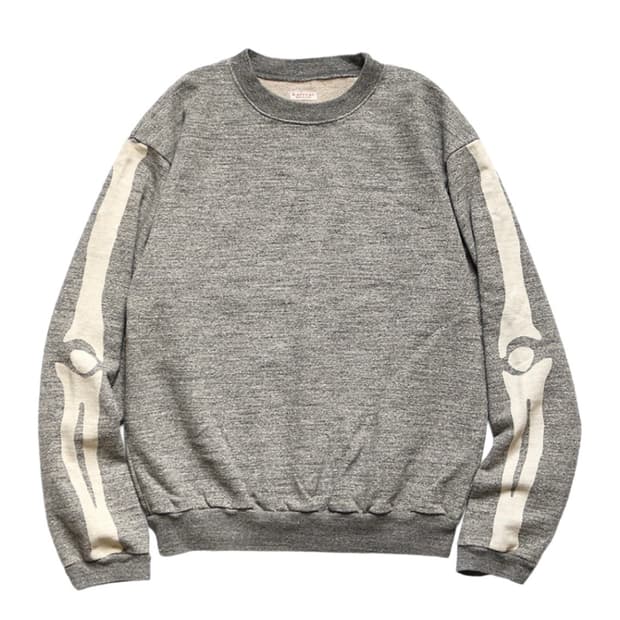 (3) 캐피탈 플리스 빅 크루넥 스웻 헤더 차콜