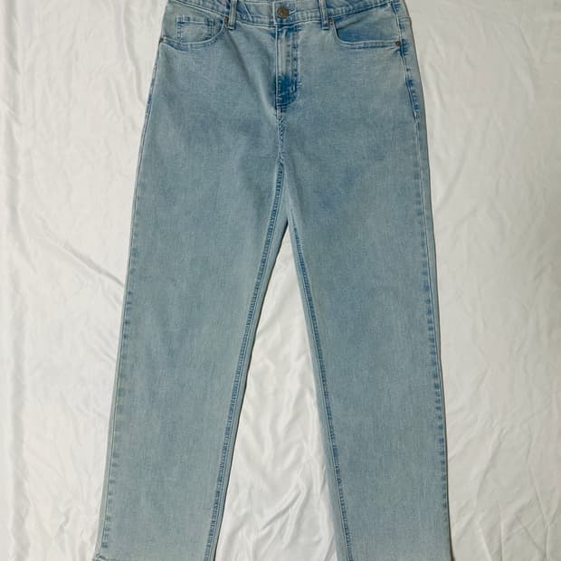 행텐 남성 스트레이트 데님팬츠 (32) 스카이블루