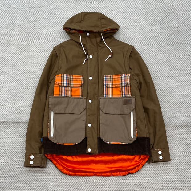 아디다스x버튼 콜라보 배색 윈드자켓 r2475