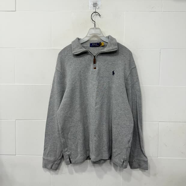 폴로 랄포로렌 반집업 니트