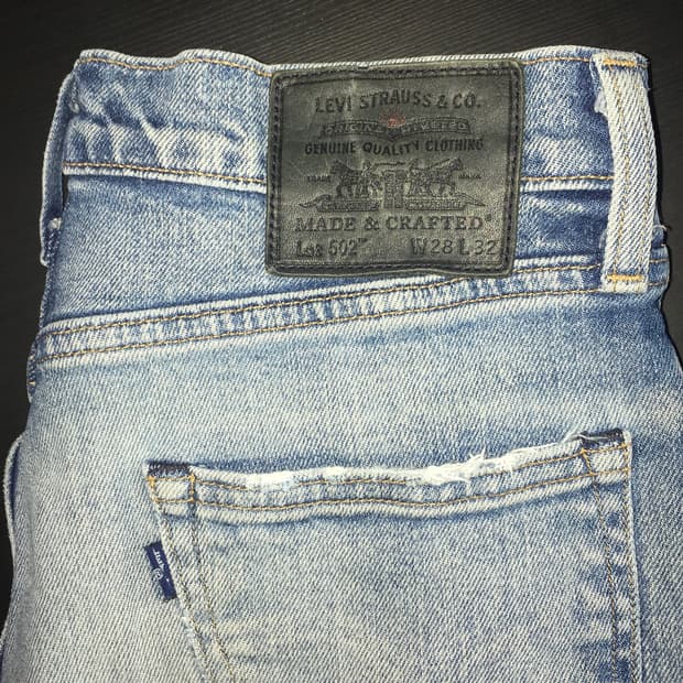 리바이스 Lot502 블루탭 재팬