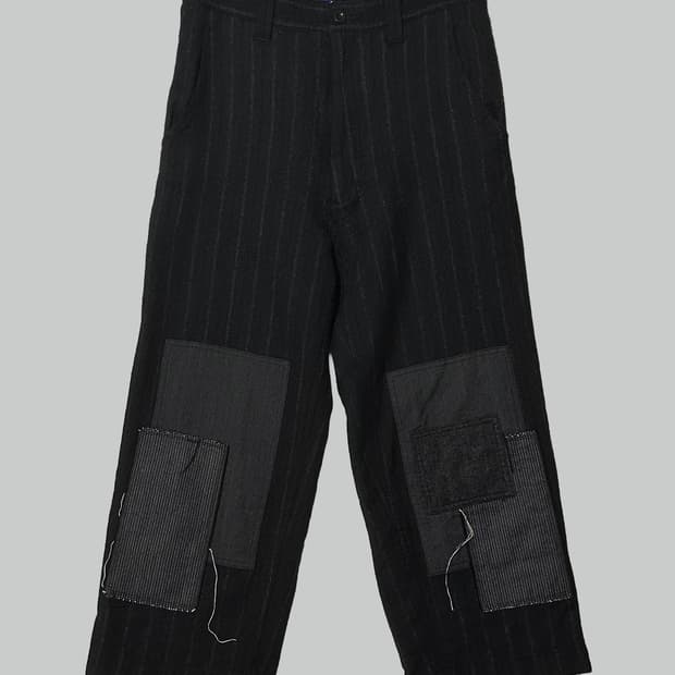 준야 와타나베 축융 울 패치워크 팬츠