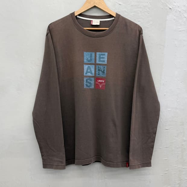 Levi’s 00s 베이직 그래픽 롱슬리브 티셔츠