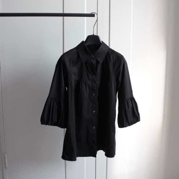 Theory puff detail shirt