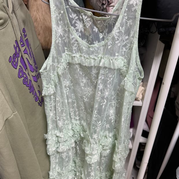 러프넥 레이어드 원피스