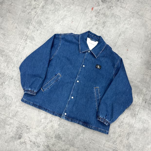 캘빈클라인 누빔 데님 자켓 빅사이즈