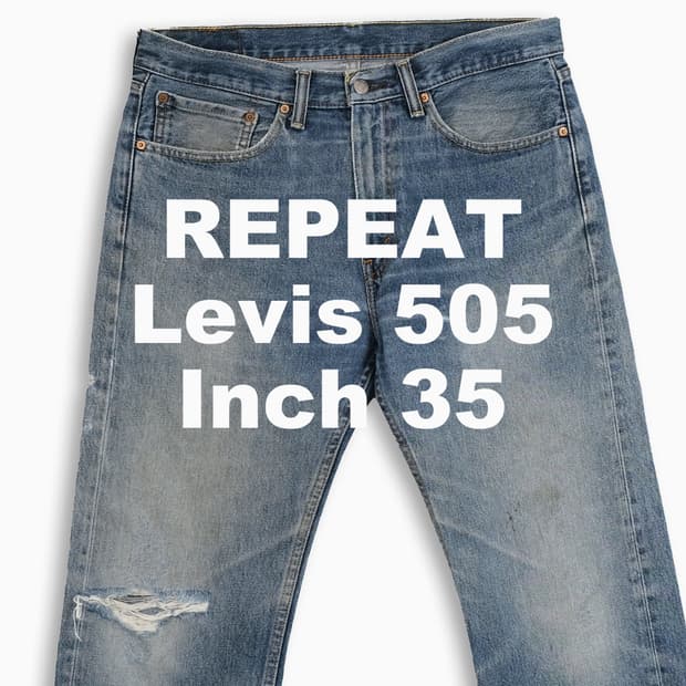 빈티지 리바이스 505 중청 35 인치 LV5053437