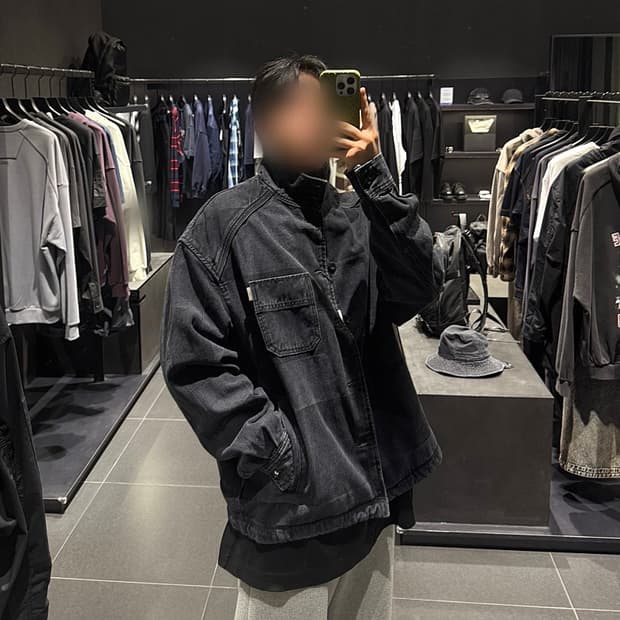 준지 자카드 데님 자켓 48
