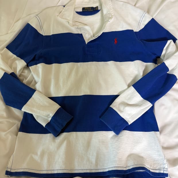 폴로 랄프로렌 스트라이프 럭비티 M