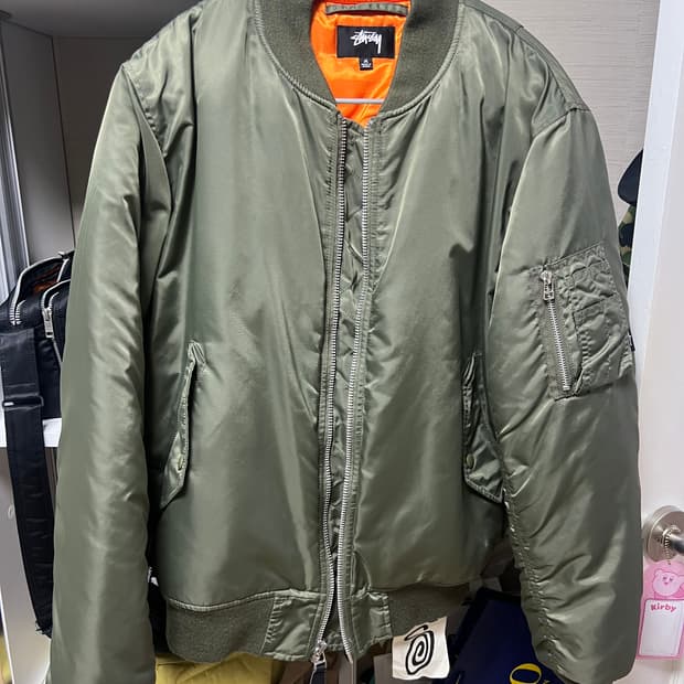 스투시xCDG 콜라보 MA-1 자켓 팝니다