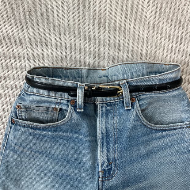 빈티지 elle 골드 버클 벨트 