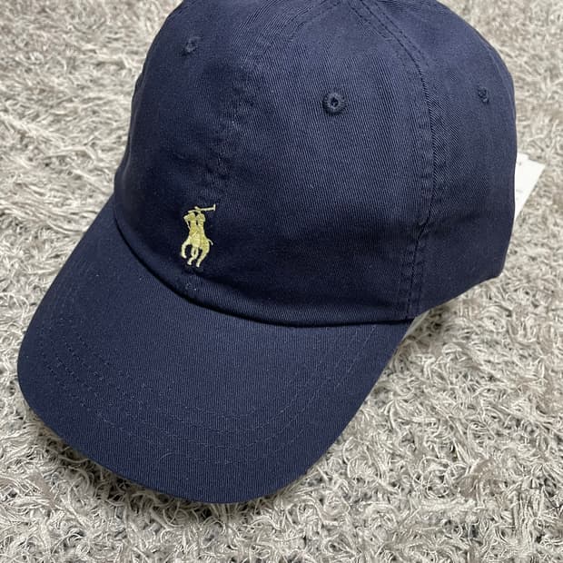 폴로Polo 연노랑포니 코튼 캡 Free
