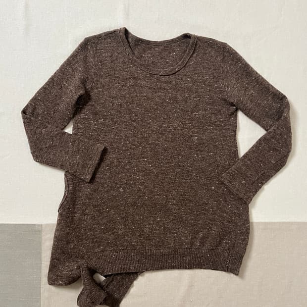 요지야마모토 네프 울 비대칭 니트 yohji yamamoto 보카시