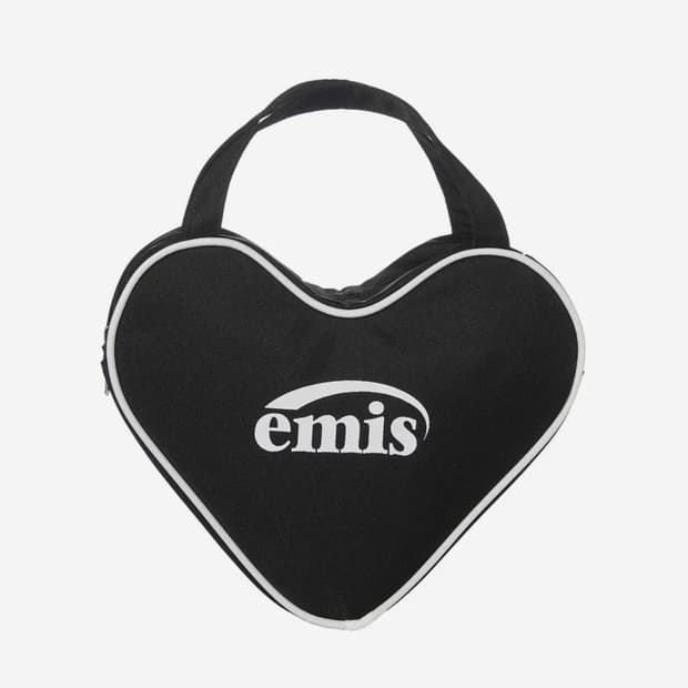 이미스 하트 토트 백 블랙