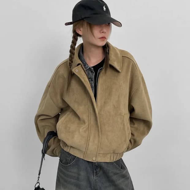 블랙업 [2천장판매] [MADE] 월터 스웨이드 블루종 점퍼