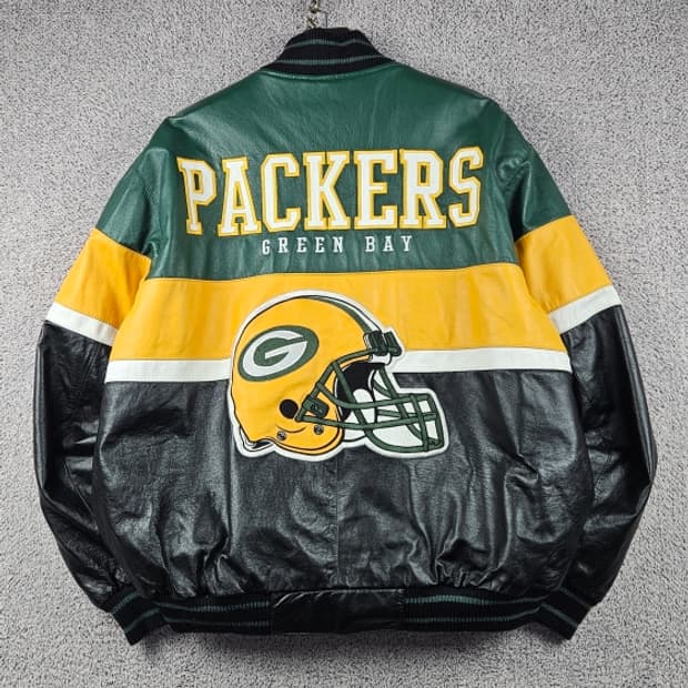 G-III 어패럴 그린베이 패커스 팀 가죽 자켓 ( L ) / 10653